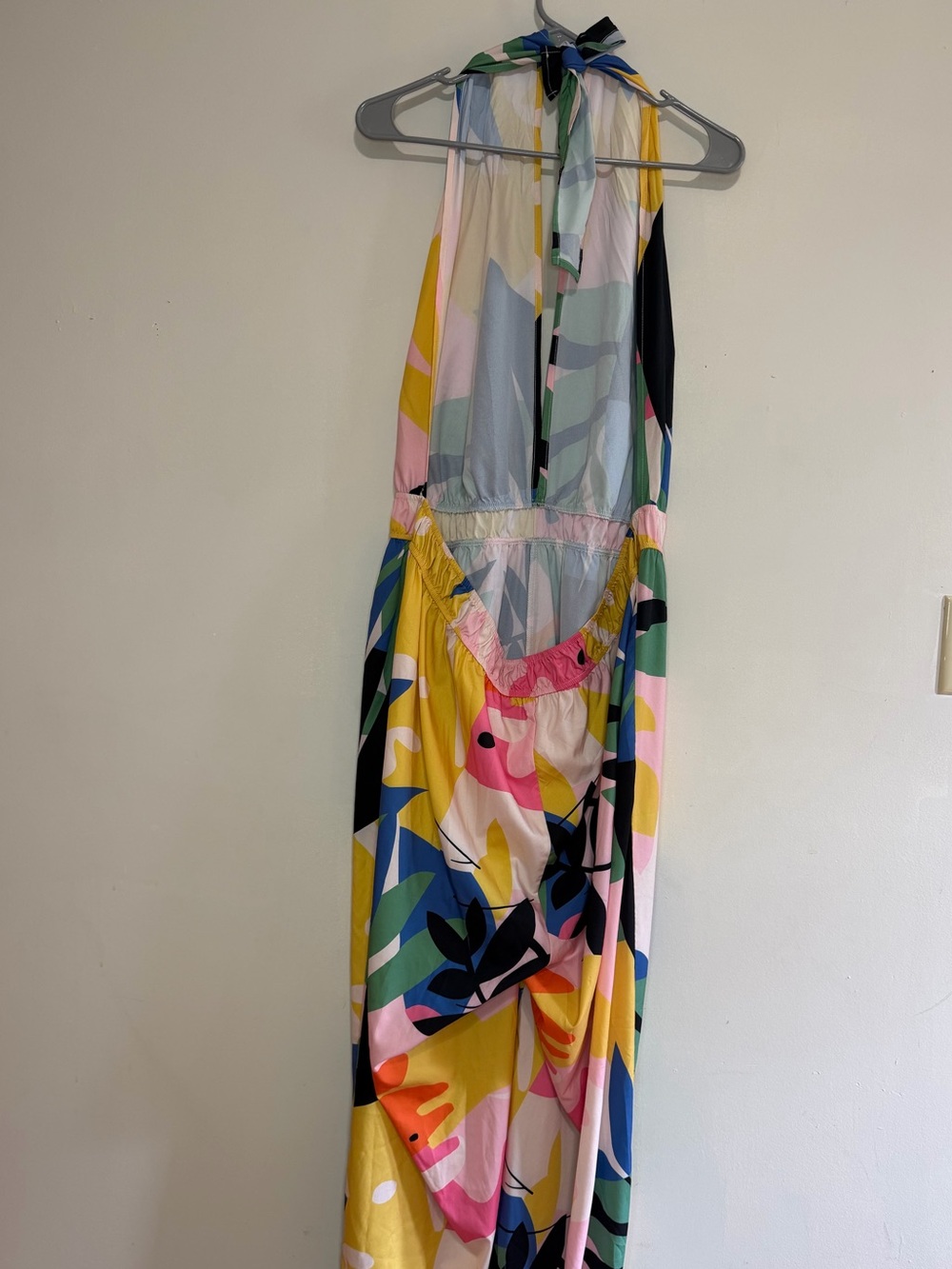 SHEIN Multicolor Tropical Halter Jumpsuit - Picture 4 of 4